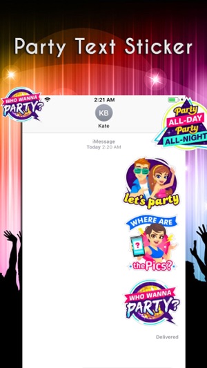 Party Text Stickers(圖2)-速報App