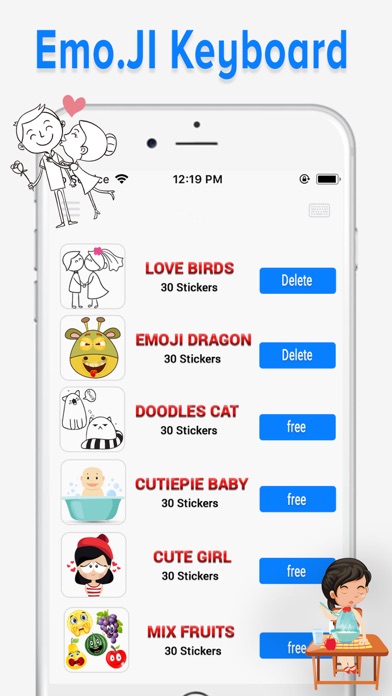 How to cancel & delete Emoji Keyboard - Chat Stickers from iphone & ipad 2