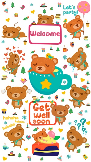 Beary Lovely Emoji and Sticker(圖1)-速報App