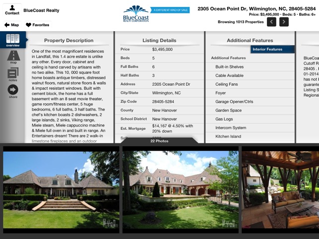 BlueCoast Realty for iPad