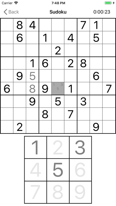 Plain Sudoku screenshot 2