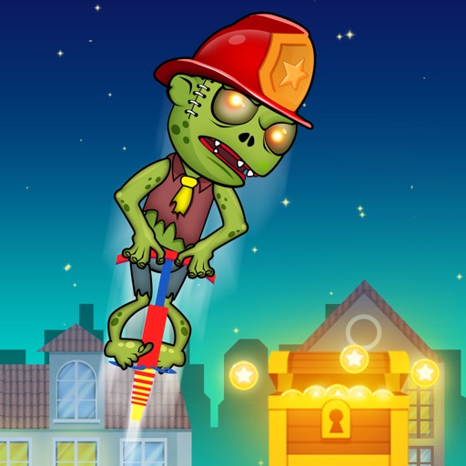 Zombie Pogo Stick Jump iOS App