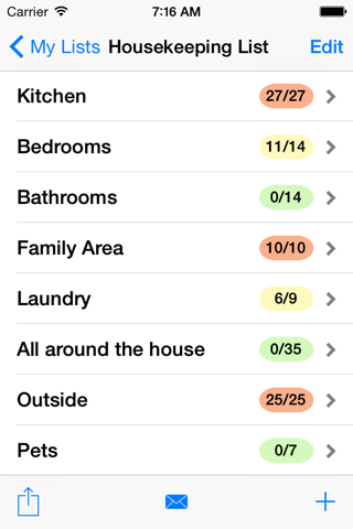 Housekeeping List screenshot 2