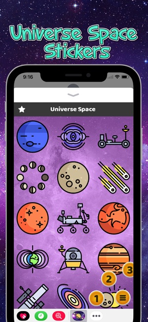Universe Space Stickers(圖2)-速報App