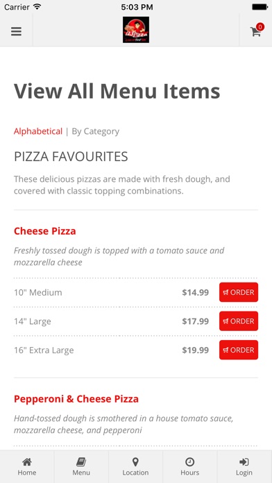 123 Pizza Saskatoon, SK screenshot 2