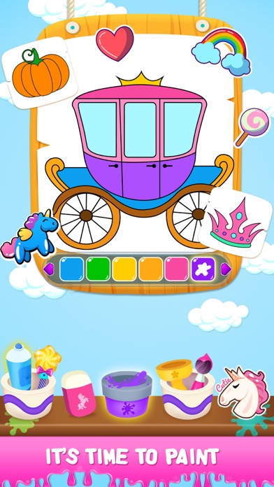 Princess Color Book Puzzle screenshot 5