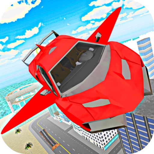 Flying Car City Stunts icon