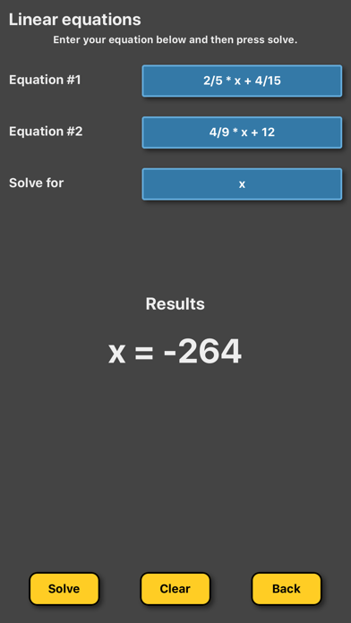 Equation Solver linear algebra screenshot 3
