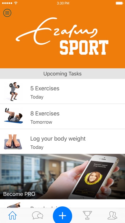 Erasmus Sport Fitness App