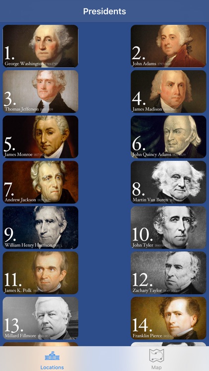 Places of our Presidents