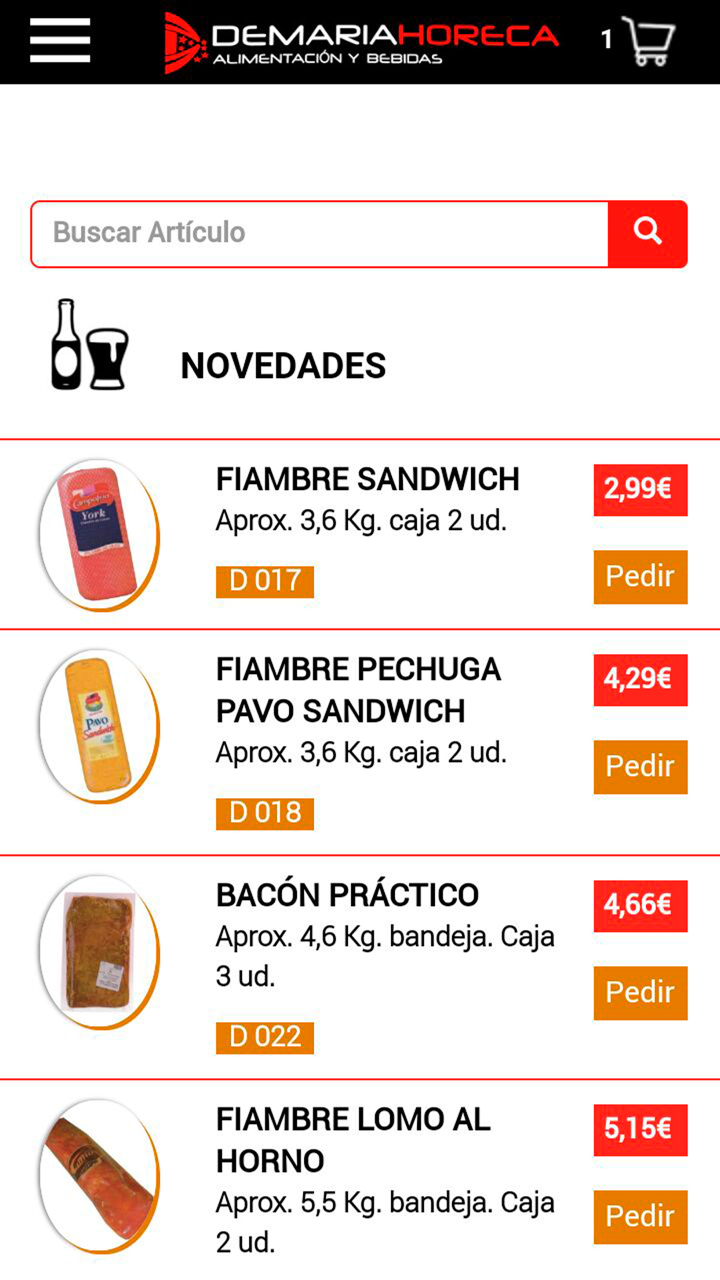 DeMaria Horeca screenshot 1