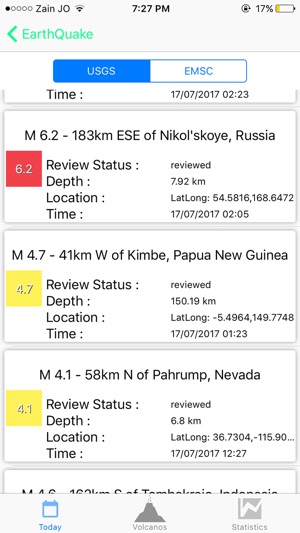 Volcanoes & EarthQuakes Map(圖2)-速報App