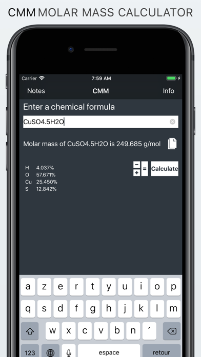 How to cancel & delete CMM | Molar Mass Calculator from iphone & ipad 1