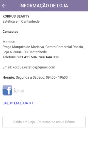 Cartão Cliente Korpus Beauty(圖5)-速報App