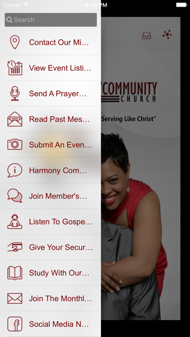 Harmony Community Church screenshot 2