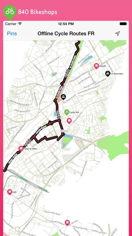 Offline Cycle Routes France screenshot-4