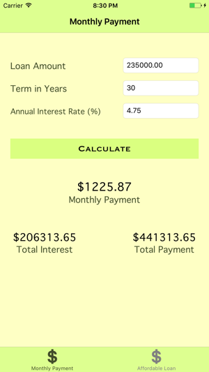 Home/Auto Loan Calculator