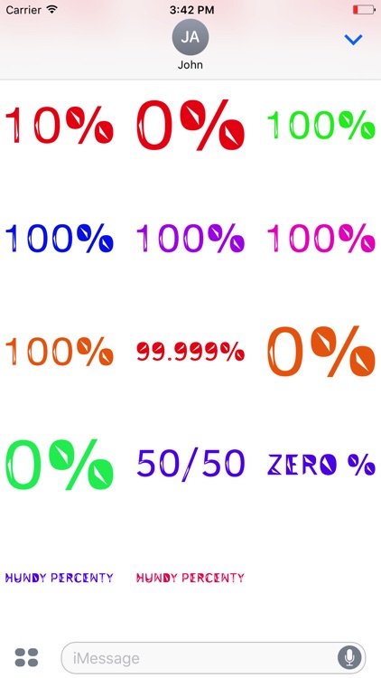 Percentage Stickers: 100% screenshot-3