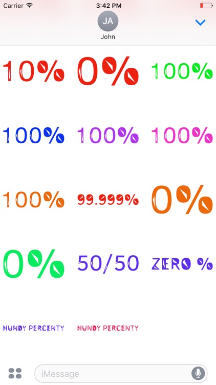 Percentage Stickers: 100% screenshot-3