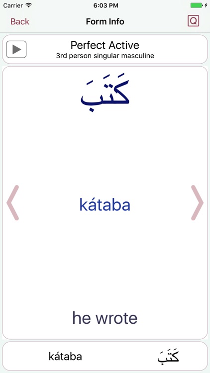 CAVE Arabic Verb Conjugator screenshot-4