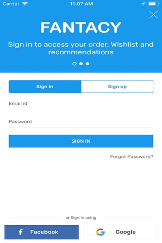 Fantacy App - náhled