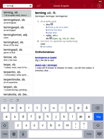 English Danish Dictionary - Large screenshot 2