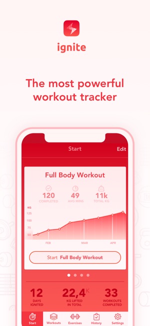 Ignite - Workout Tracker