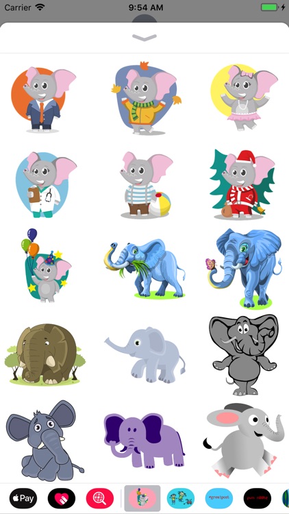 Fun Elephant Stickers