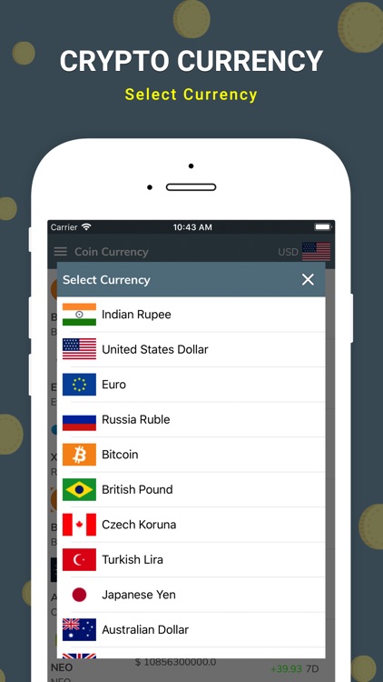 Crypto Currency Market Tracker screenshot-3