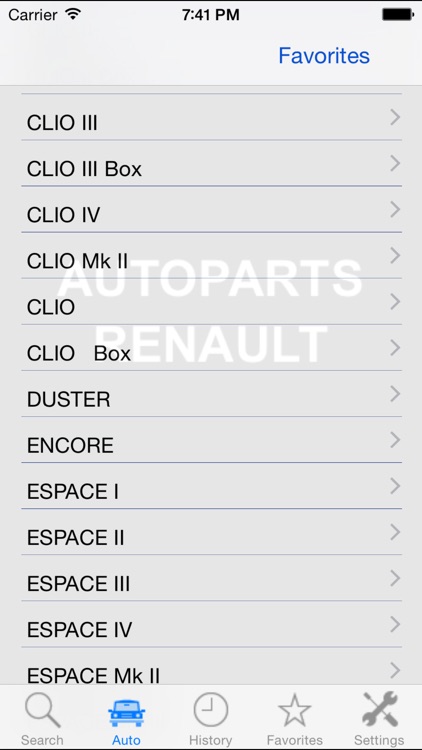 Autoparts for Renault