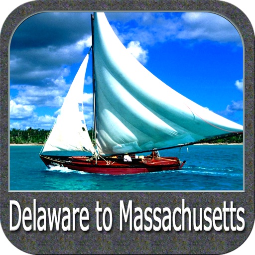 Delaware to Massachusetts GPS chart Navigator icon