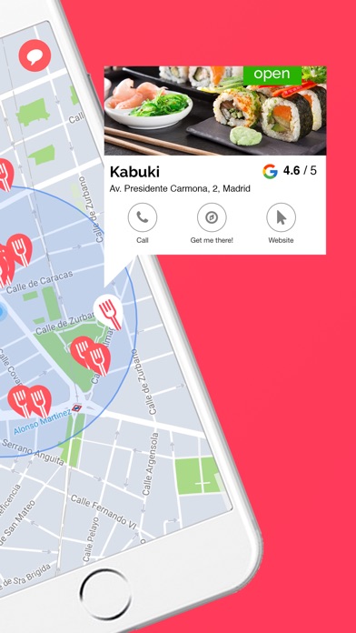 FindEat - Best restaurants 5 minutes walking screenshot 2