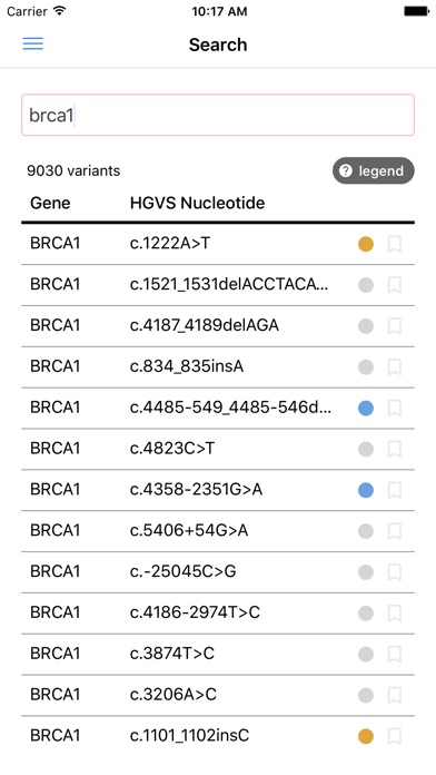BRCA Exchange screenshot 3