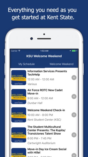 Kent State Welcome Weekend(圖1)-速報App