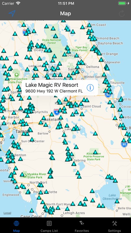 Florida – Camping & RV spots