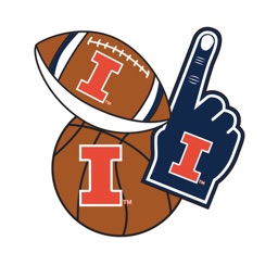 Illinois Fighting Illini Selfie Stickers