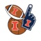 Illinois Fighting Illini Selfie Stickers app lets you add awesome, officially licensed Illinois Fighting Illini stickers to your selfies and other images