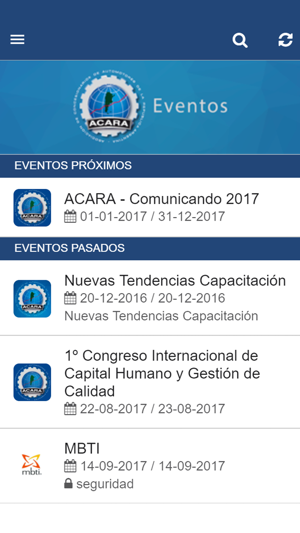 ACARA Eventos(圖2)-速報App