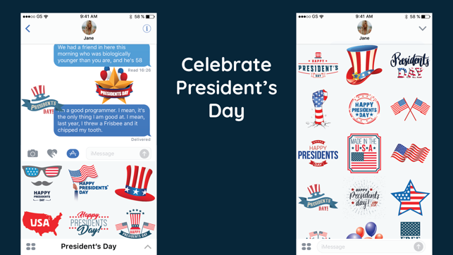 USA Presidents Day Sticker SMS(圖3)-速報App