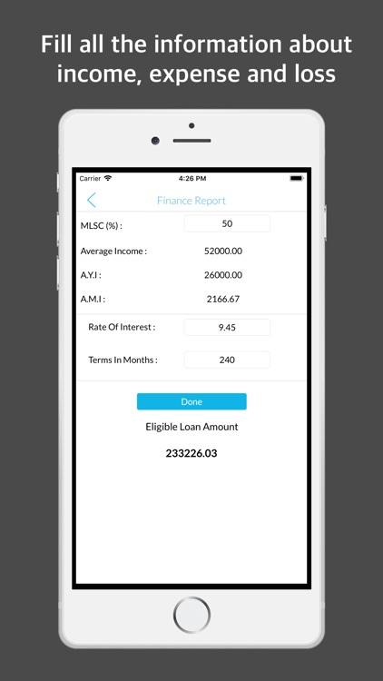 E-Files - Loan process & calc