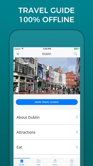 Dublin Travel Guide with Offline Street 