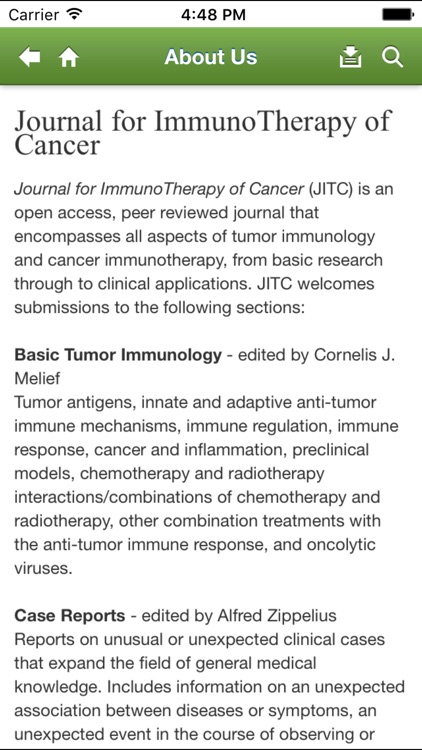 J ImmunoTherapy of Cancer screenshot-3