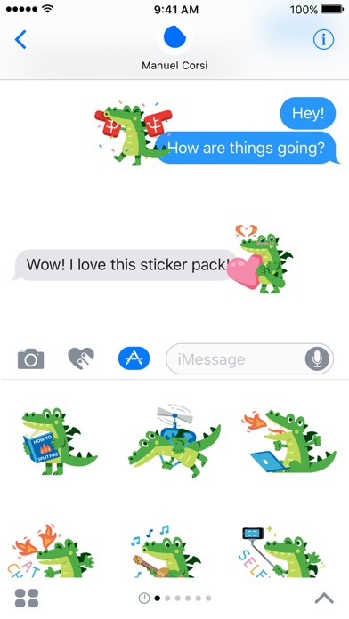 Teen Dragon Stickers screenshot 2
