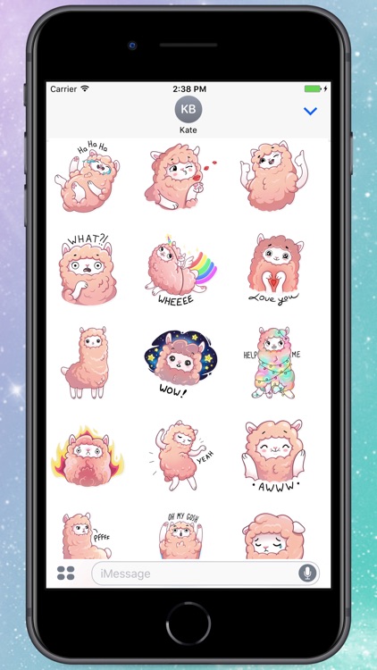 Fluffy Llama! Stickers