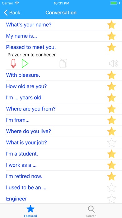 Learn Portuguese Phrases Lite screenshot 2