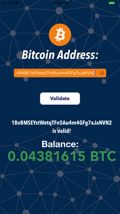 How to cancel & delete Bitcoin Address Validator from iphone & ipad 1