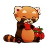 Cute Red Moon Panda Sticker