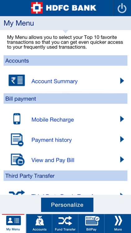 HDFC Bank Mobile App screenshot-3