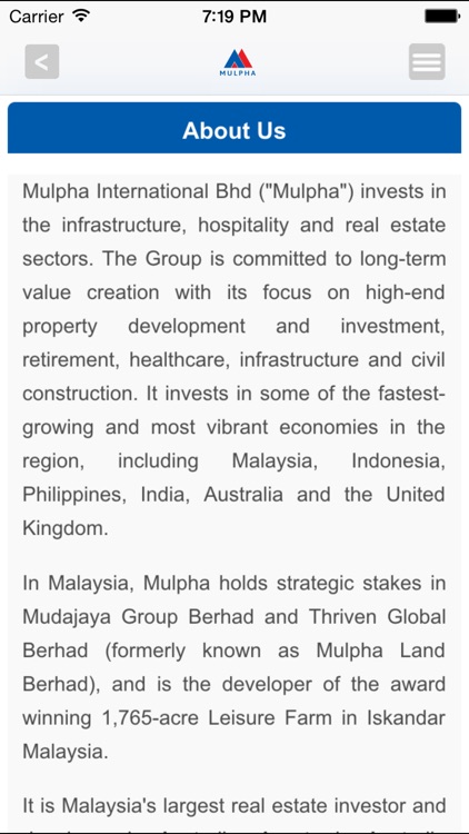 Mulpha International Berhad screenshot-3
