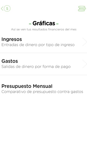 presupuesto mensual en app store